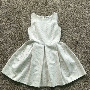 Just..Taylor Polka dot white midi sleeveless dress Sz 8